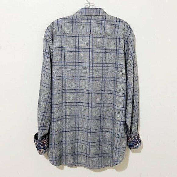 Robert Graham London Eye Classic Fit Long Sleeve Shirt Geometric - Picture 4 of 9